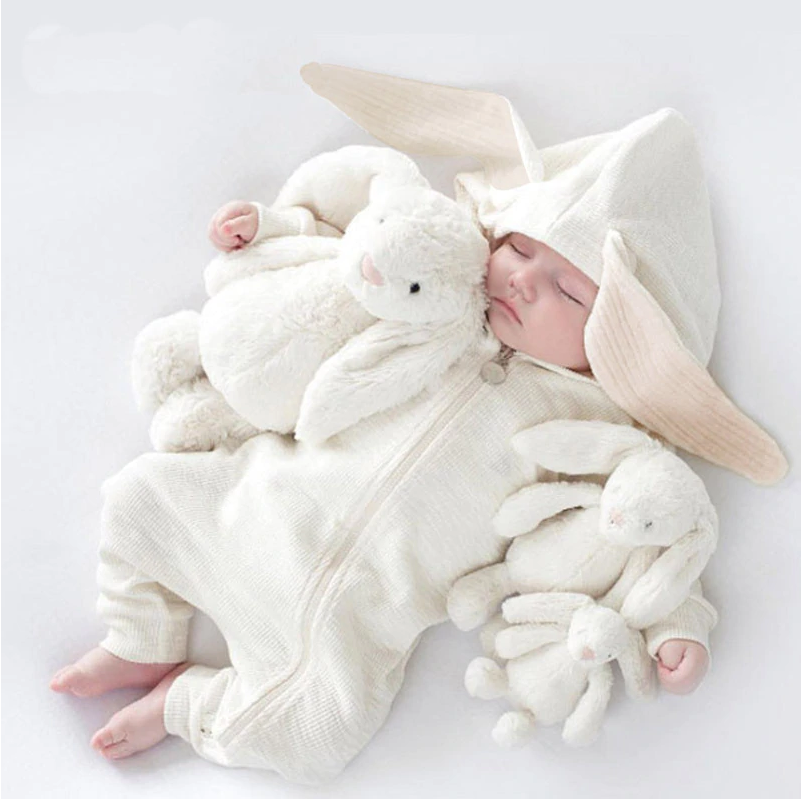 Newborn infant Cute Bunny Ear Romper