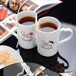 Kissing Coffee Cup 2 Pieces / Set Couple Cup Ceramic Kiss Cup