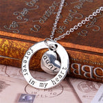 Silver Plated Pendant Necklace For Family Members