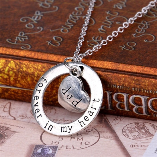 Silver Plated Pendant Necklace For Family Members