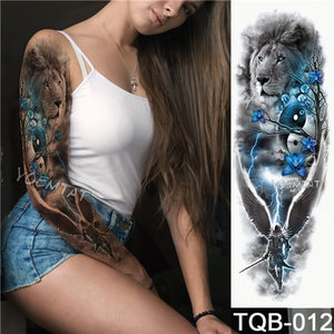 Body Art Waterproof Temporary Sleeve Tattoo